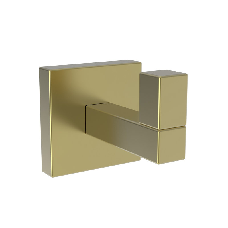 Skylar Single Robe Hook, Satin Brass (PVD)