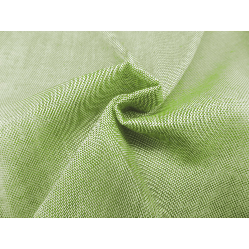 Salley Tab Top Curtain Single Panel, opaque, Green, 132cm Width x 225cm Drop