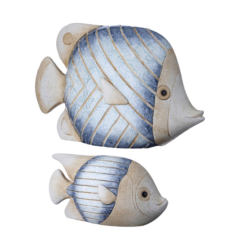 7.5-12" Terracotta Ocean Fish