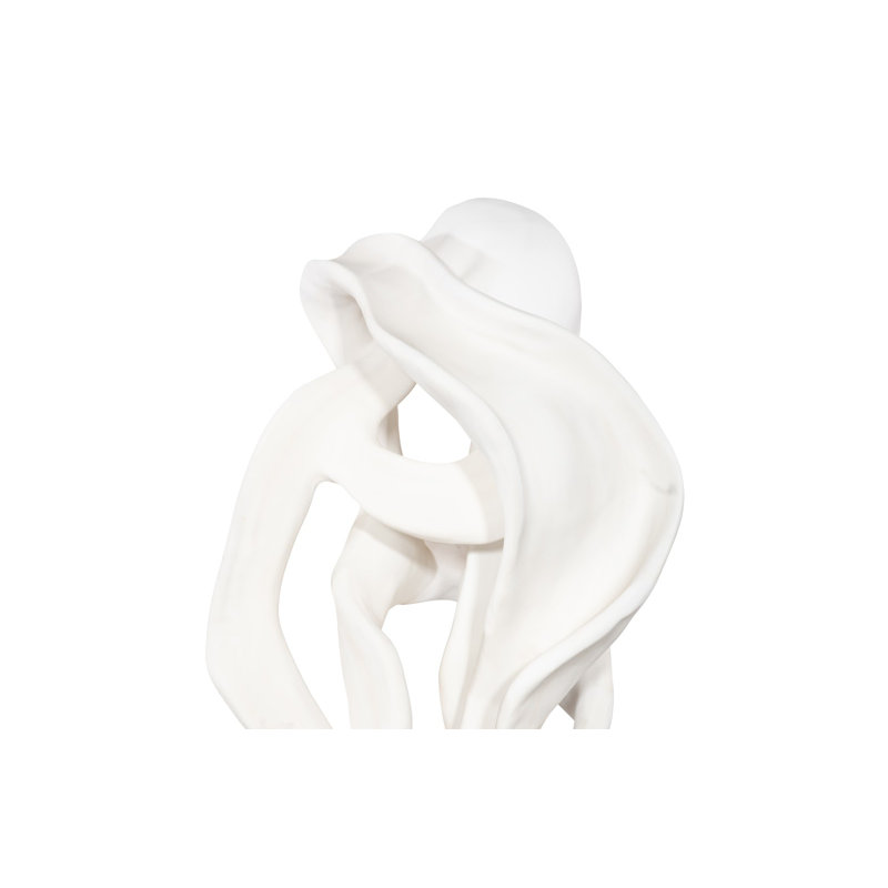 Cast Dancing Sculpture, Saute, Faux Bleached