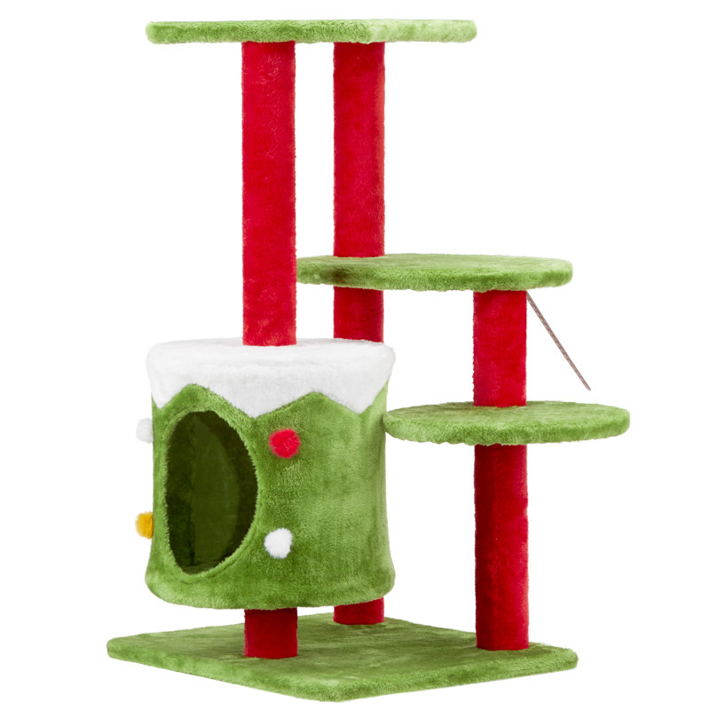 32Inch Cat Tree House With Scratching Posts