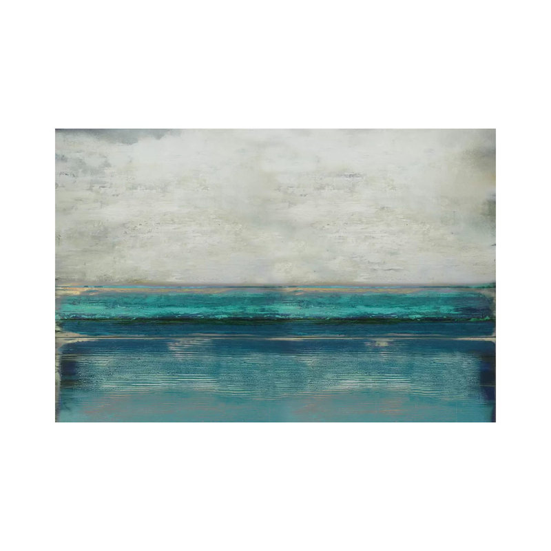 Highlighted Teal by Taylor Hamilton - Wrapped Canvas Painting, 101.6 cm H x 66.04 cm W x 1.91 cm D