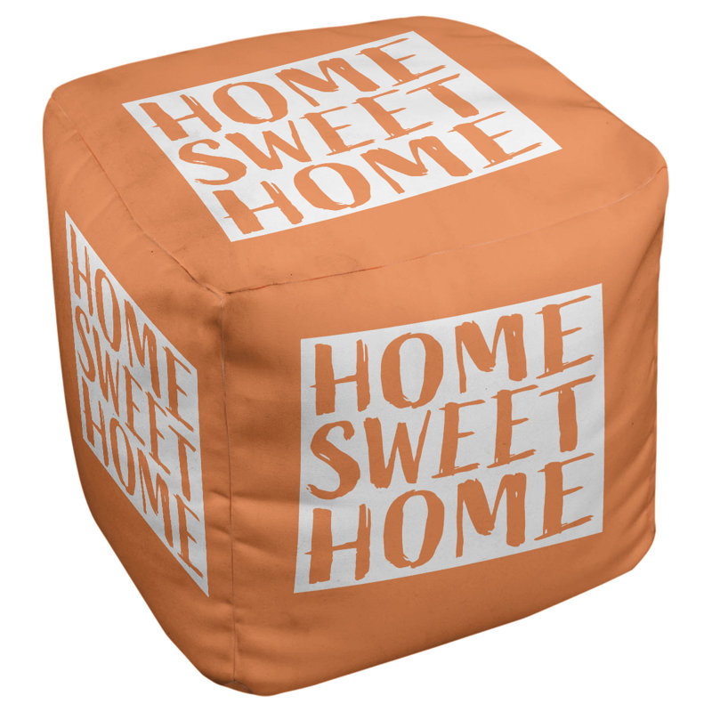 Repose-pieds à cubes wyoming the home, Orange