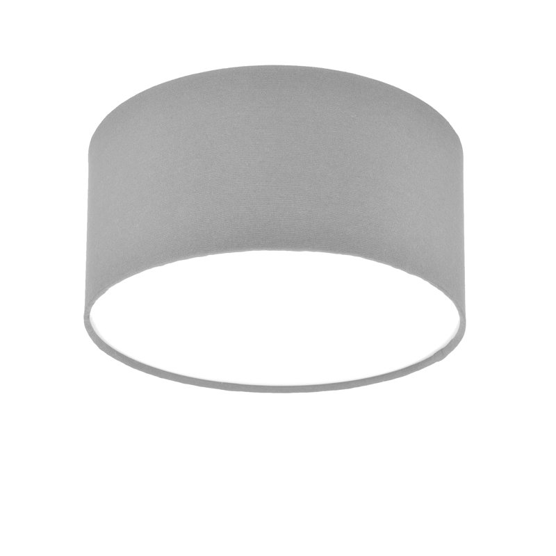 Aulelei Fabric Flush Mount, Grey