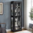 Lighted Glass Curio Display Cabinet, Glass Storage Cabinet
