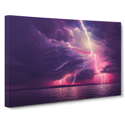 Watercolour Lightning Vol.1 - Wrapped Canvas Painting