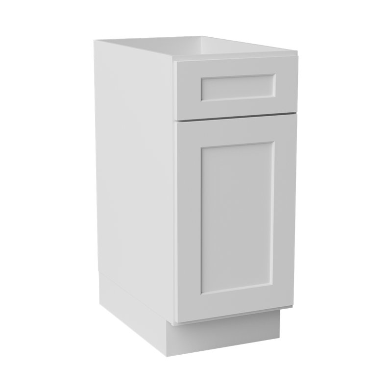 Armoire de cuisine en bois massif prêt à assembler Sinber, Blanc, 15"