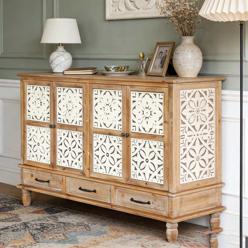 Armoire d'appoint 59,06 po Chic Natural Wood