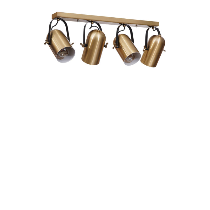 Lustre, Doré, 4 étages, Quatre lumières