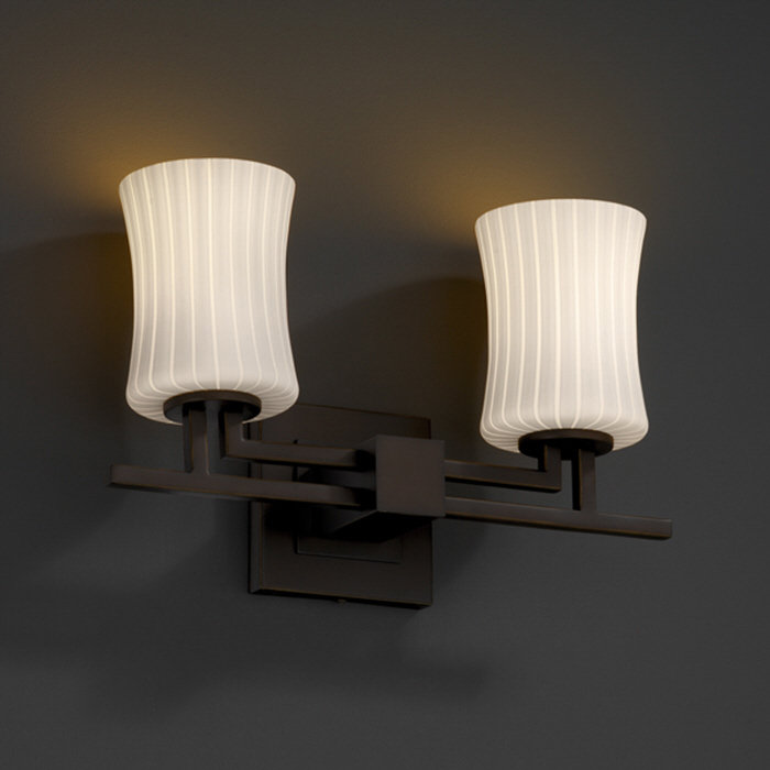 Arfaan 2 - Light Vanity Light, Ribbon, Nickel