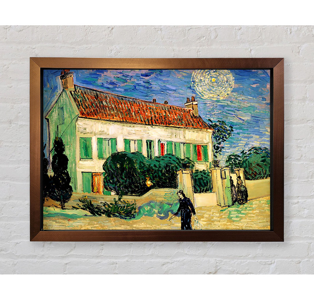 Weißes Haus bei Nacht von Vincent Van Gogh - Einzelne Bilderrahmen Kunstdrucke