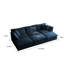 Canapé modulaire confortable à assise profonde et réversible modulaire à 6 places avec repose-pieds et coussins