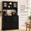 Armoire de cuisine avec tablettes réglables, pour la cuisine et le salon-2048998976