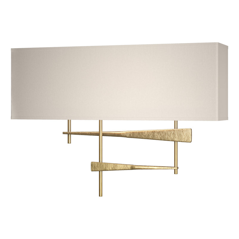 Cavaletti 2 - Light Flush Mounted Sconce, Flax, Modern Brass