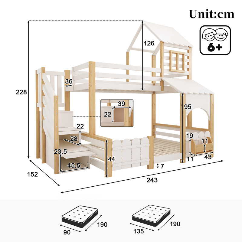 Double (4'6) Bunk Bed