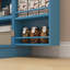 Armoire de rangement pour garde-manger de 41 po, armoire de cuisine autoportante avec 12 portes, portes doubles, tablettes à 5 niveaux et tablettes réglables, bleu-1118092079