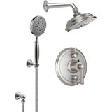 Miramar 1.8 GPM Styletherm 0.5" Thermostatic Shower System with Showerhead and Handshower on Hook