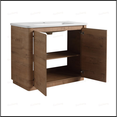 40"Freestanding Plywood Bathroom Vanity With Ceramic Sink