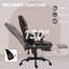Chaises de bureau en similicuir brun avec conception réglable, télécommande, structure en métal et siège inclinable, 29,5 x 26 x 48 po