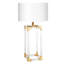 Jacques Column Table Lamp - Clear/Brass