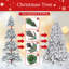 Arbre de Noël en PVC orné de neige et de pommes de pin - Décoration luxueuse pour des espaces d'hiver douillets