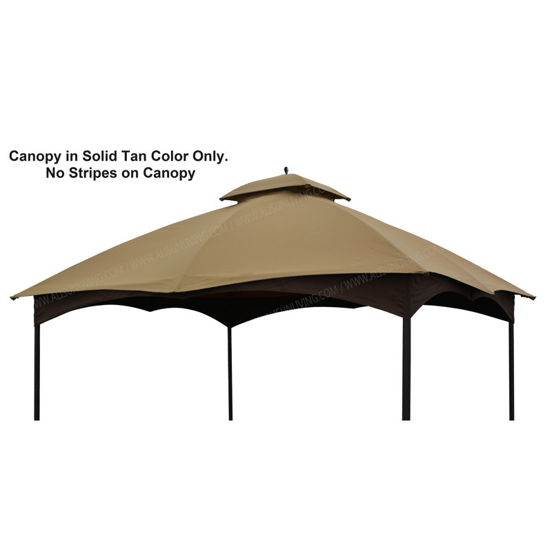 Auvent de remplacement pour abri de jardin, Brun