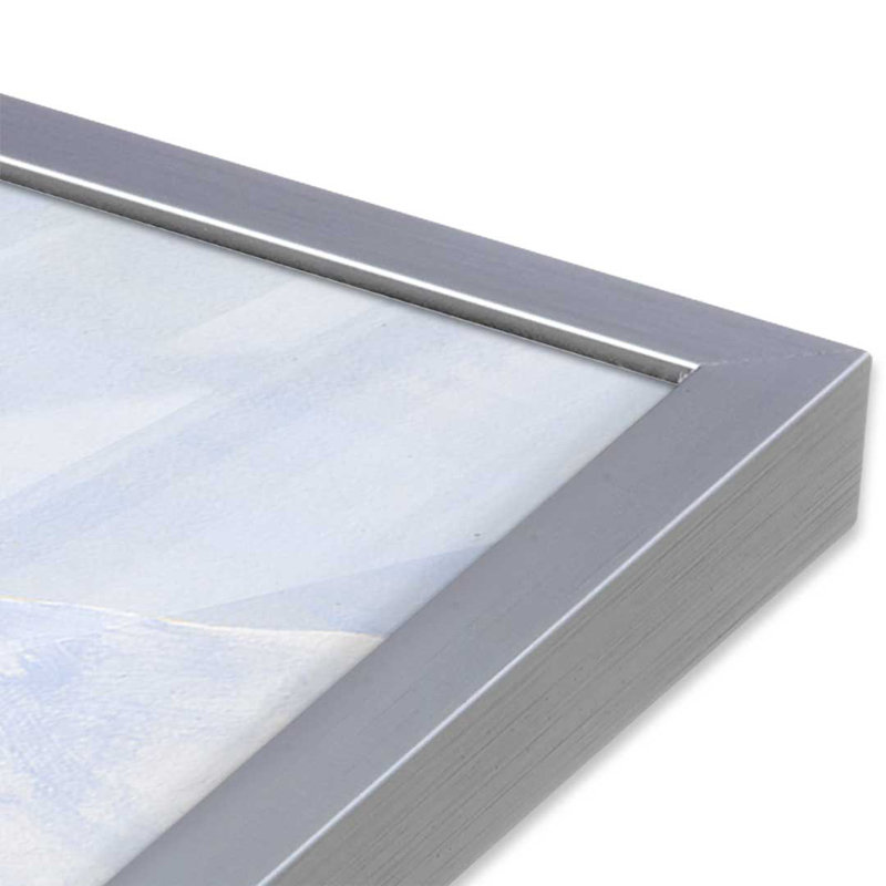 Impression nordique «I» par Michael Willett, Argent argent, H 12 po x l 16 po