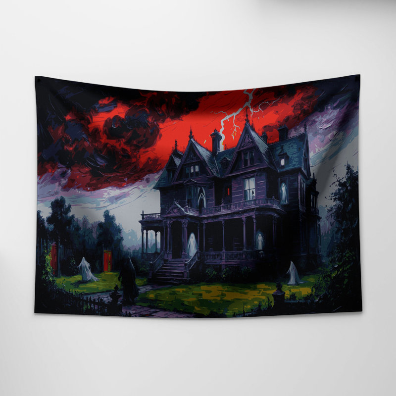 Tapisserie murale d'Halloween, 51 po x 60 po