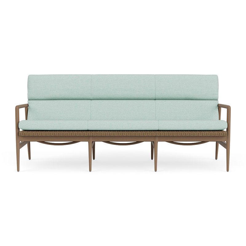 Cascade Outdoor 3 - Seat Patio Sofa, Demo Mist, Fawn