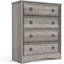House of Hampton® 3 Piece Bedroom Dresser Set - 4 Drawer Dresser And Two 2 Drawer Nightstands,Grey Wash