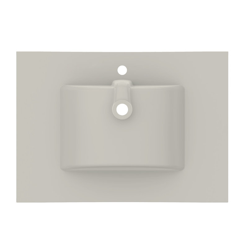 31'' Ceramic Top 1.8cm thick White, Single