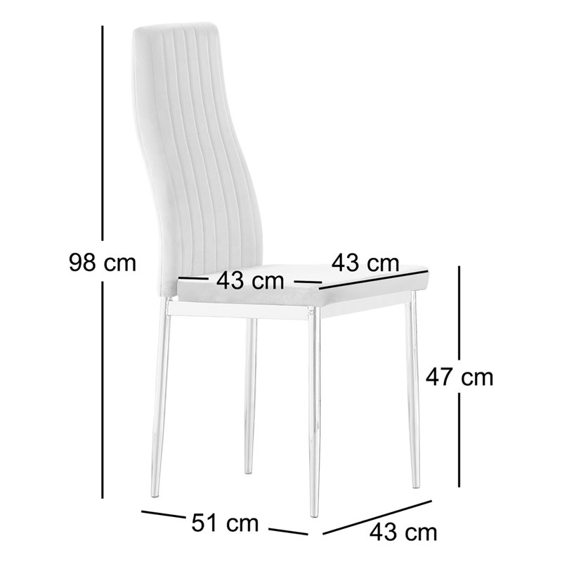 Side chair Set Gabrielle, Grey