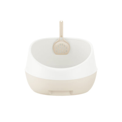 Plastic Rimmed Litter Box with Scoop