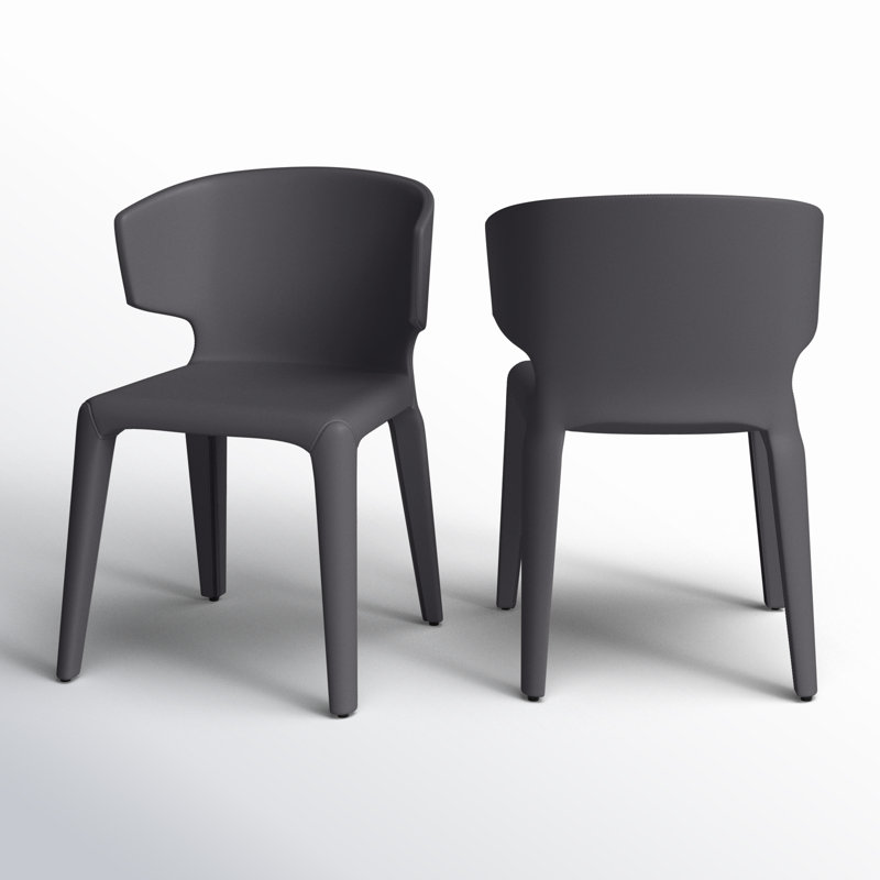 Chaise d'appoint rembourrée Cesar, Gris