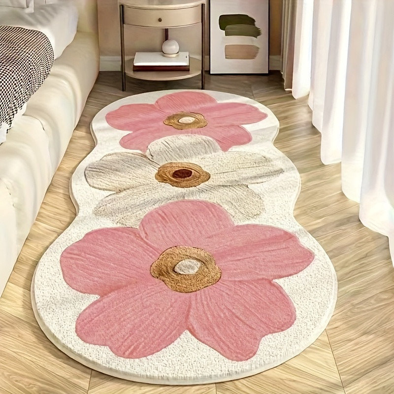 Couverture de chambre à coucher fleur de chevet-table basse de salon-fenêtre entièrement recouverte de couverture et de tapis