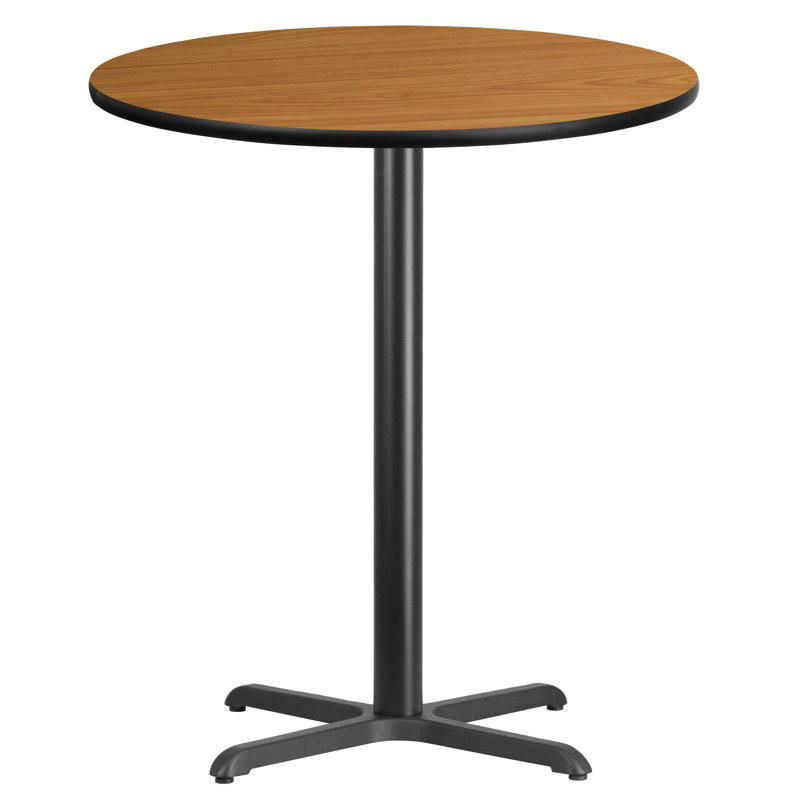 Plateau de table rond en stratifié Carrus, H 43,13 po x l 36 po x P 36 po, Naturel