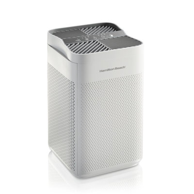 Hamilton Beach Air Purifier With Trueair Everlasting Reusable Filters In White