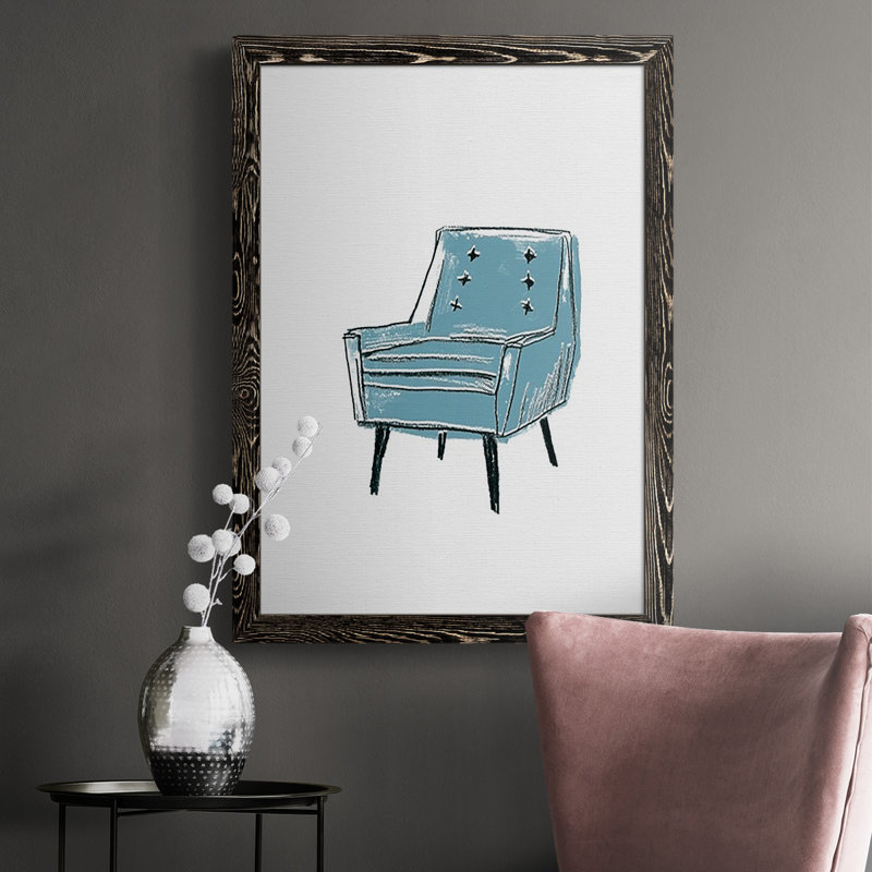 Dinell Take A Seat X, reproduction d'art sur toile, H 37,5 po x l 27,5 po x P 1 po, Noir