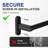 24" Wall Mounted Towel Bar in Matte Black with Installation Hardware