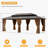  20 Ft. W x 12 Ft. Aluminum Patio Gazebo-113533686