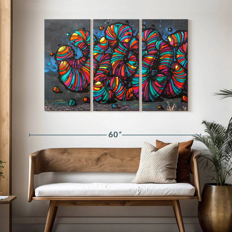 Brampt Street Worms, 32" H x 50" W