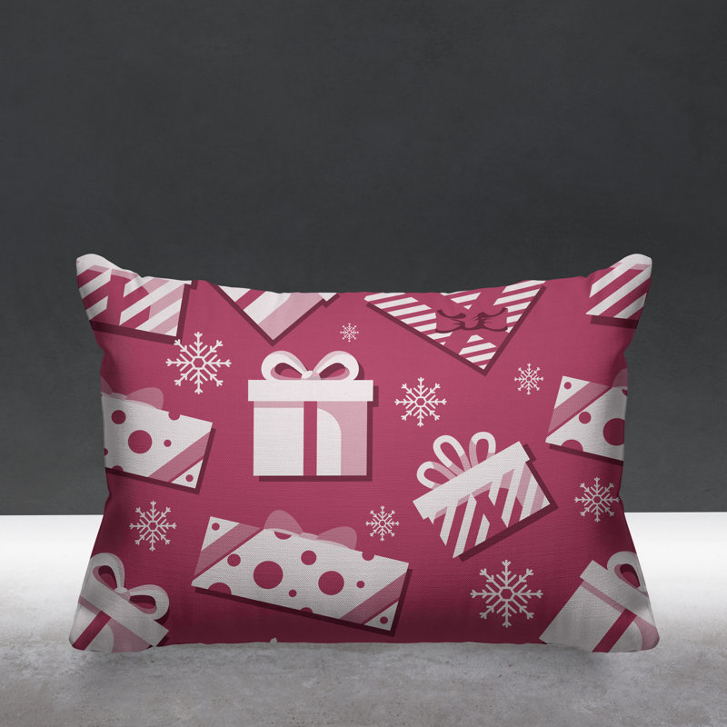 Coussin intérieur / extérieur Christmas Gift, Rose