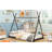 Metal House Platform Bed With Triangle Structure-1371516322