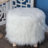 Polyester Stool with Faux Fur-76953311