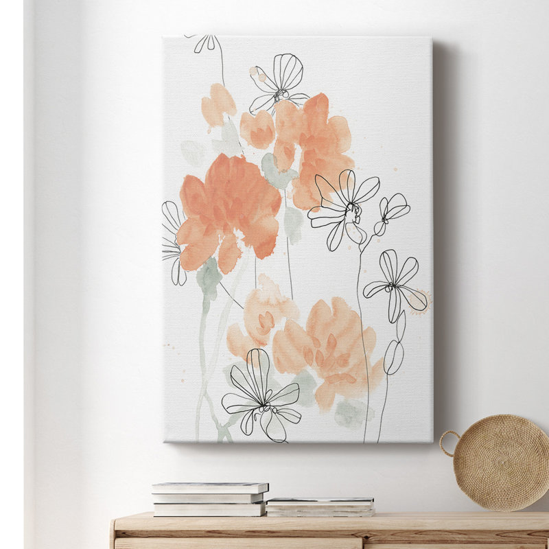 «Blush Pe pivo I», reproduction de dessin sur toile tendue, H 18 po x l 12 po x P 1 po