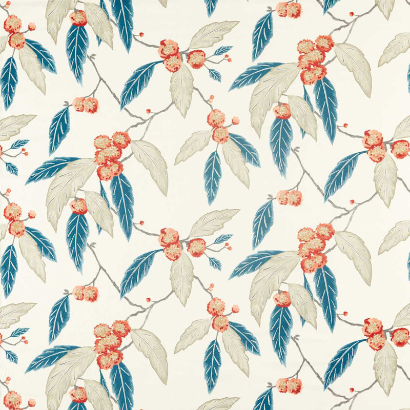 Coppice Fabric, Russet/Midnight