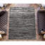 Wool Abstract Area Rug in Black/Dark Gray-70393359