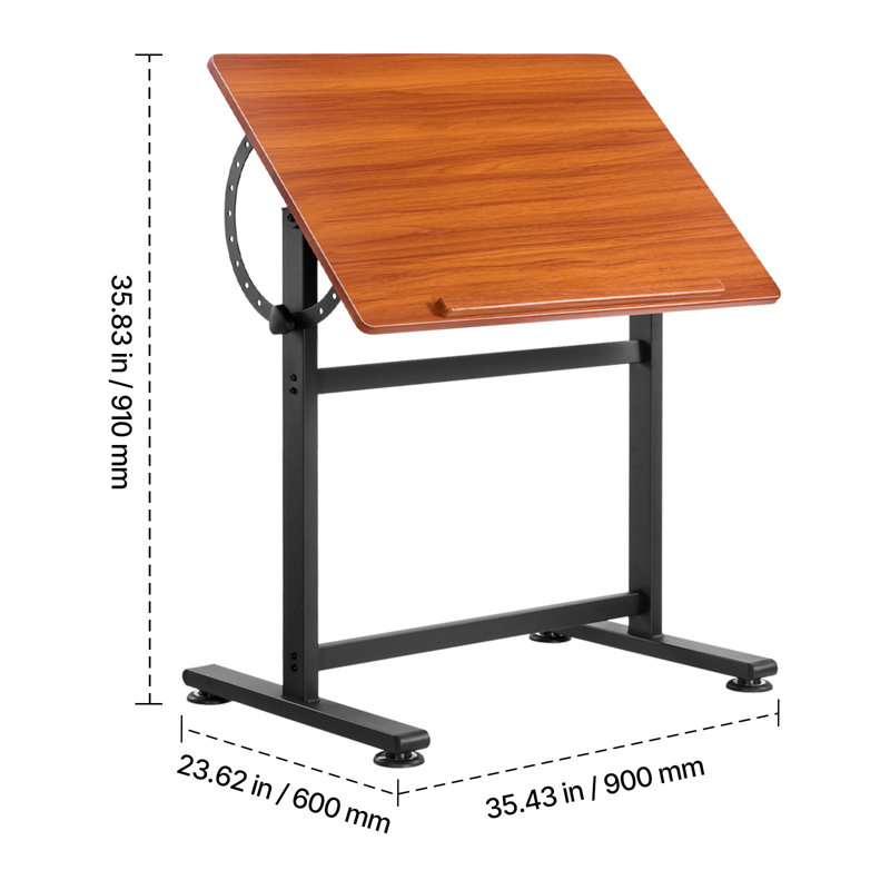 Adjustable Metal Base Drafting Table