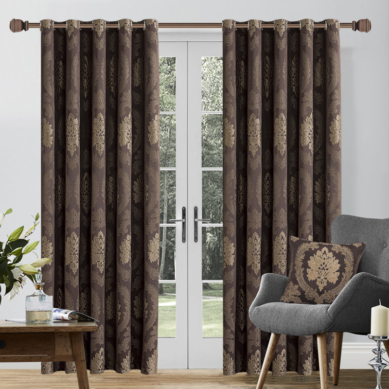 Bogdan Semi Sheer Curtain Pair, 228 W x 228 D cm, Cream