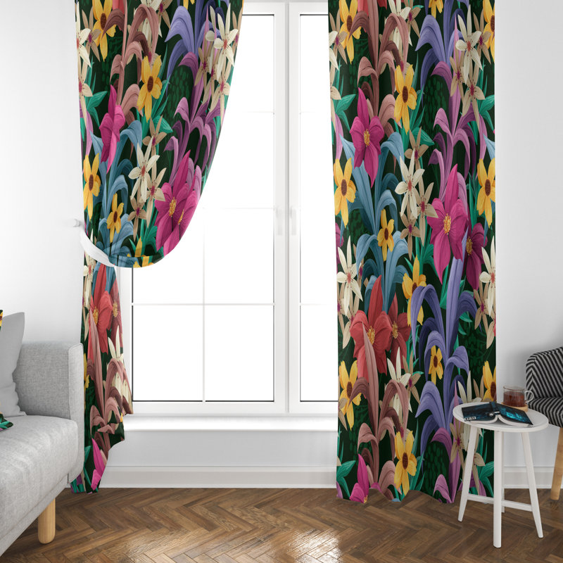 Rideau en polyester Diamanto, L 20 po x L 52 po